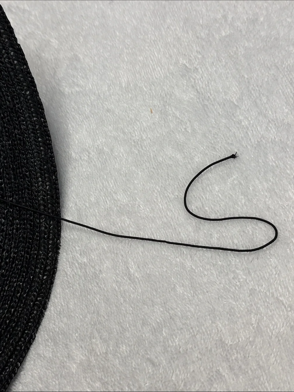 Eric Javits Black Braided Straw Sun Hat | Wire Rim | VGUC - Picture 10 of 11